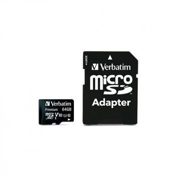 Карта памяти Verbatim 64GB microSDHC Class 10 (44084) (243207)