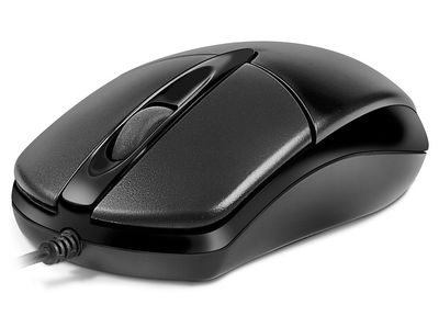 Мышка REAL-EL RM-214 Refurbished USB, бесшумные кнопки, черная