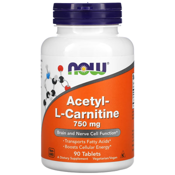 Ацетил-Л-Карнитин Acetyl L-Carnitine 750мг - 90 таб 733739000811