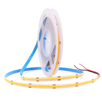 Светодиодная лента COB 24в теплого цвета 320 led