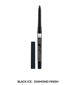 Карандаш для глаз Avon Glimmerstick с блеском Черный лед/Black Ice