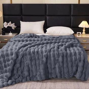 Плед-покрывало Кролик L&M Home Textiles Графит евро 200х240