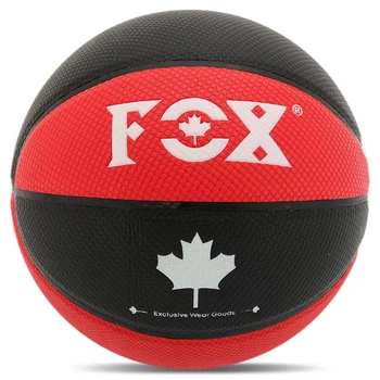 Мяч баскетбольный FoxBall 8710 размер 7 Black-Red