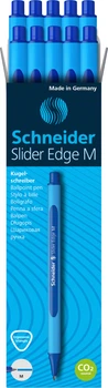 Набор масляных ручек 10 шт Schneider Slider Edge M Синий 0.7 мм Голубой корпус (152103)