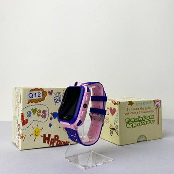 Умные детские часы Baby Watch Smart Q12 Pinkс GPS, SOS и камерой