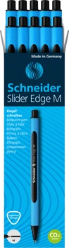 Набор масляных ручек 10 шт Schneider Slider Edge M Черный 0.7 мм Голубой корпус (S152101)