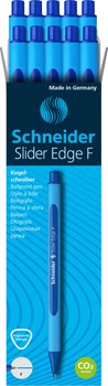 Набор ручек масляных Schneider Slider Edge толщина F-тонка 10 шт Синих (S152003)