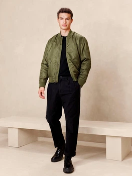 Бомбер мужской Banana Republic M, Olive (Оливковый) 500115575290