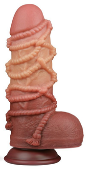 Фаллоимитатор Lovetoy 9.5 Dual layered Platinum Silicone Cock with Rope (22520000000000000)