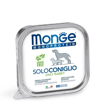Влажный корм для собак Monge Dog Wet SOLO кролик 150 г (70014205)