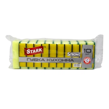 Губка кухонная "Желтая супер плотная" Stark 10 шт