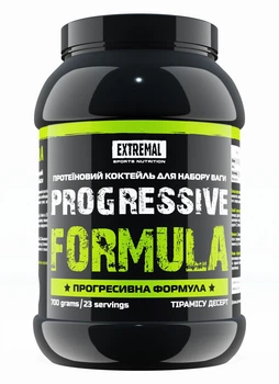 Протеїн Extremal Progressive formula 700 г Тірамісу десерт Protein для Набору Ваги Сили Енергії