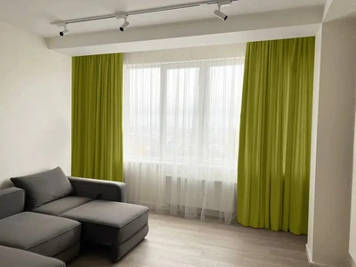 Комплект штор MANA микровелюр Diamond 200*260 см, две шторы. Цвет оливковый (370).