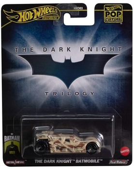 Pojazd Hot Wheels Premium Pop Culture The Dark Knight Batmobile 1:64 (194735227846)