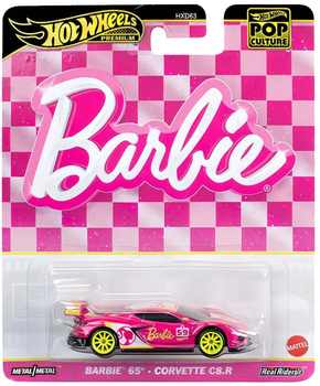 Pojazd Hot Wheels Premium Pop Culture Barbie 65 Corvette C8.R 1:64 (194735205424)