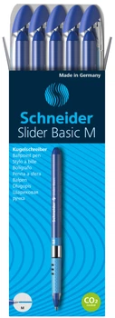 Набір ручок масляних Schneider Slider товщина м-середня 10 шт Синіх (s151103)