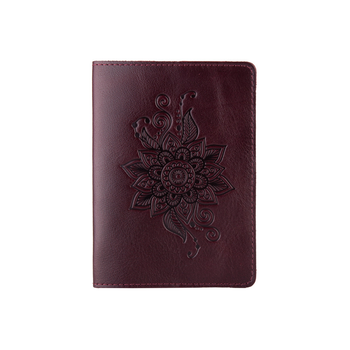 Обложка для паспорта HiArt PC-03-C19-1718-T006 Crystal Sangria "Mehendi Classic"