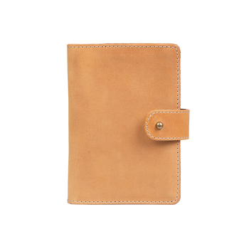 Шкіряний портмоне для паспорта / ID документів HiArt PB-02/1-S18-0935-000 Shabby Honey