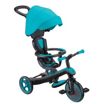 Детский велосипед 4 в 1 Globber Explorer Trike Teal от 10 месяцев до 5 лет (634-105)