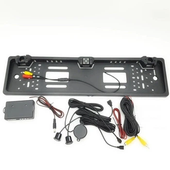 Рамка для автомобильного номера с камерой и парктроником European license plate parking sensor 5429