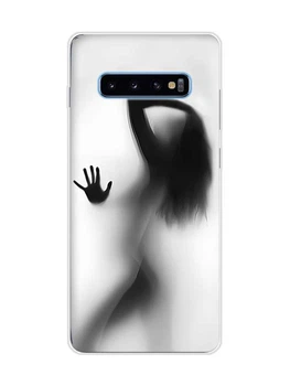 Чехол на Samsung Galaxy S10 Plus :: Силуэт девушки (принт 66)