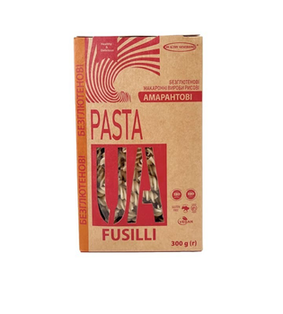 Безглютеновые макароны амарантовые Healthy Generation Fusilli 300 г (4820219570011)