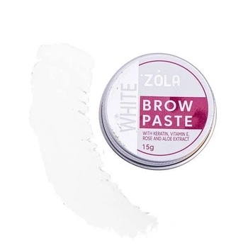Контурна паста Zola White Brow Paste (15 г, біла) для розмітки брів