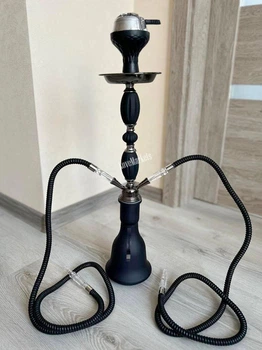 Високий кальян на 2 трубки на 2 персони 58 см Hookah DP з силіконовою чашею і калаудом