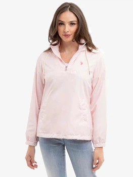 Вітровка з капюшоном жіноча U.S. Polo Assn 621059-PT00A XL Рожева (887260752166)