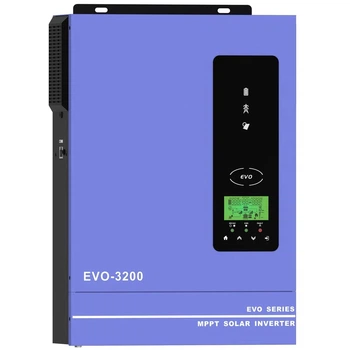 Гібридний інвертор Anern AN-SCI-EVO-3200з чистою синусоїдою, 24 В, 3000 Вт, струм заряду 80А, MPPT 30-400В (безперебійник, UPS, ДБЖ)