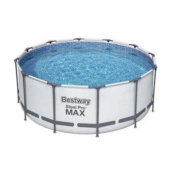 Каркасний басейн Bestway сталевий 366 см 122 см блакитний 10250 л (673444)