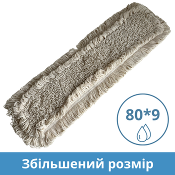 Мопы для влажной уборки 80 х 9 см насадка на плоскую швабру