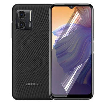 Антишпион приватная плёнка гидрогелевая для смартфона Doogee N50 противоударная прозрачная