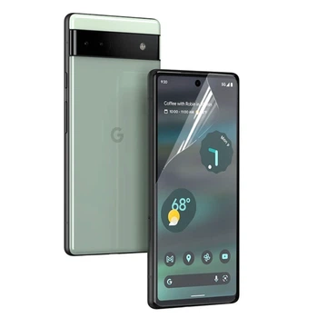 Антишпион приватная плёнка гидрогелевая для смартфона Google Pixel 6a противоударная прозрачная