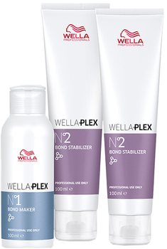 Набір для догляду за волоссям Wella Wellaplex Крем №1 100 мл + Стабілізатор №2 100 мл х 2 шт (8005610409955)