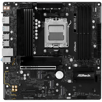 Материнская плата ASRock B850M Pro-A AM5/B850 4*DDR5 PCIex16 HDMI/DP 4xSATAІІІ 3xM.2 2.5GLan mATX (B850M Pro-A)