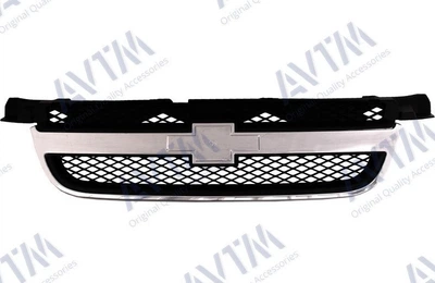Решетка радиатора AVTM Chevrolet AVEO 06-12 Sd T250 черная с хромом Шевроле Авео АМ0037400