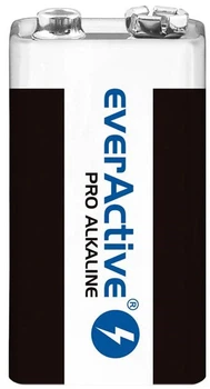 Батарейка щелочная everActive Pro 6LR61/6LF22 (крона), шринк 1шт