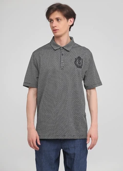 Поло BILLIONAIRE Біло-чорний 4XL (A3604XL) (A3604XL)