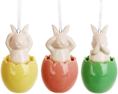 Декоративные фигурки-подвески 3шт Bunnies 10 cm