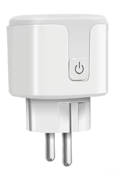Смарт розетка Tuya Smart WiFi Head 20А з лічильником електроенергії 4400W Біла