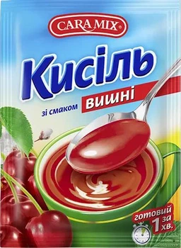 Кисіль зі смаком Вишні, 90г ТМ Caramix