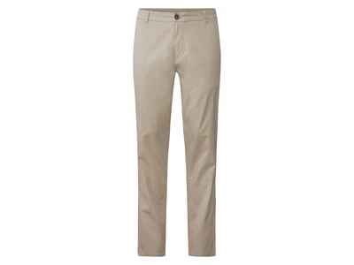 Брюки чинос хлопковые с карманами для мужчины Livergy LYCRA® 371108 52(L) Бежевый