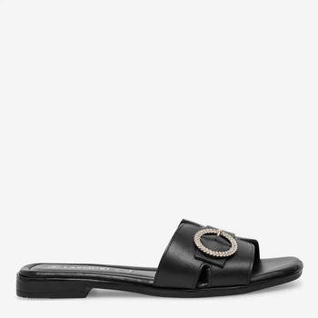 Женские шлепанцы кожаные Lasocki WI16-MENA-13 5905588619598 36 23.5 см Черные (5905588619666)