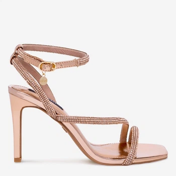 Женские босоножки Nine West WFA2675-1 5905588532026 39 24.8 см Золотистые (5905588532163)