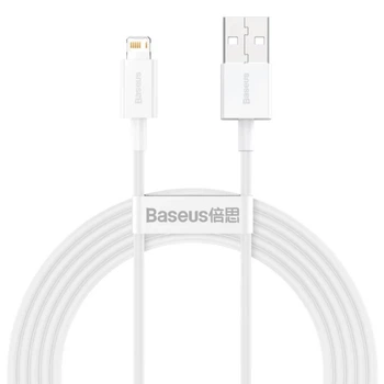 Кабель USB Baseus CALYS-C USB to Lightning 2.4A 2m Белый Data Cable Baseus Superior Series Lightning