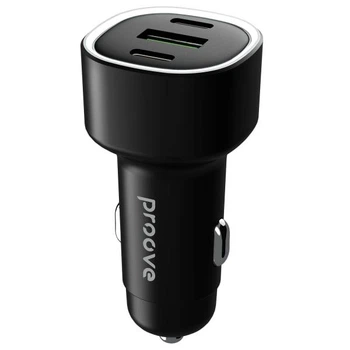 Автомобільний зарядний пристрій Proove Flash 60W 2 Type-C + USB (CCFL60111201) Black
