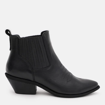 Жіночі ботильйони шкіряні Ashoes 2995 37 24 см Чорні (ROZ6501005292)