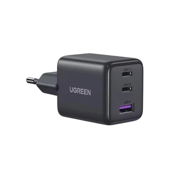 Зарядное устройство UGREEN X515 GaNInfiniti 30W Fast Charger 3-Port для iPhone 16 15 14 Pro MAX, Samsung Galaxy, Xiaomi Tablet, iPad 2C1A Black (55536)