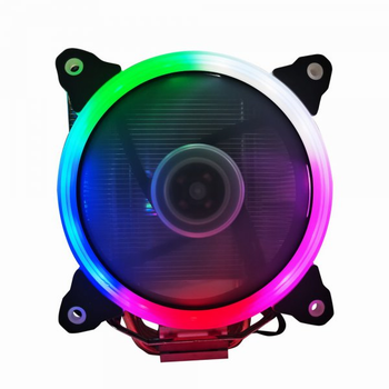 Охолоджувач процесорний універсальний Gembird CPU-HURACAN-ARGB-X130 (12см, TDP 150Вт, Intel 775/115X/1200 та AMD)